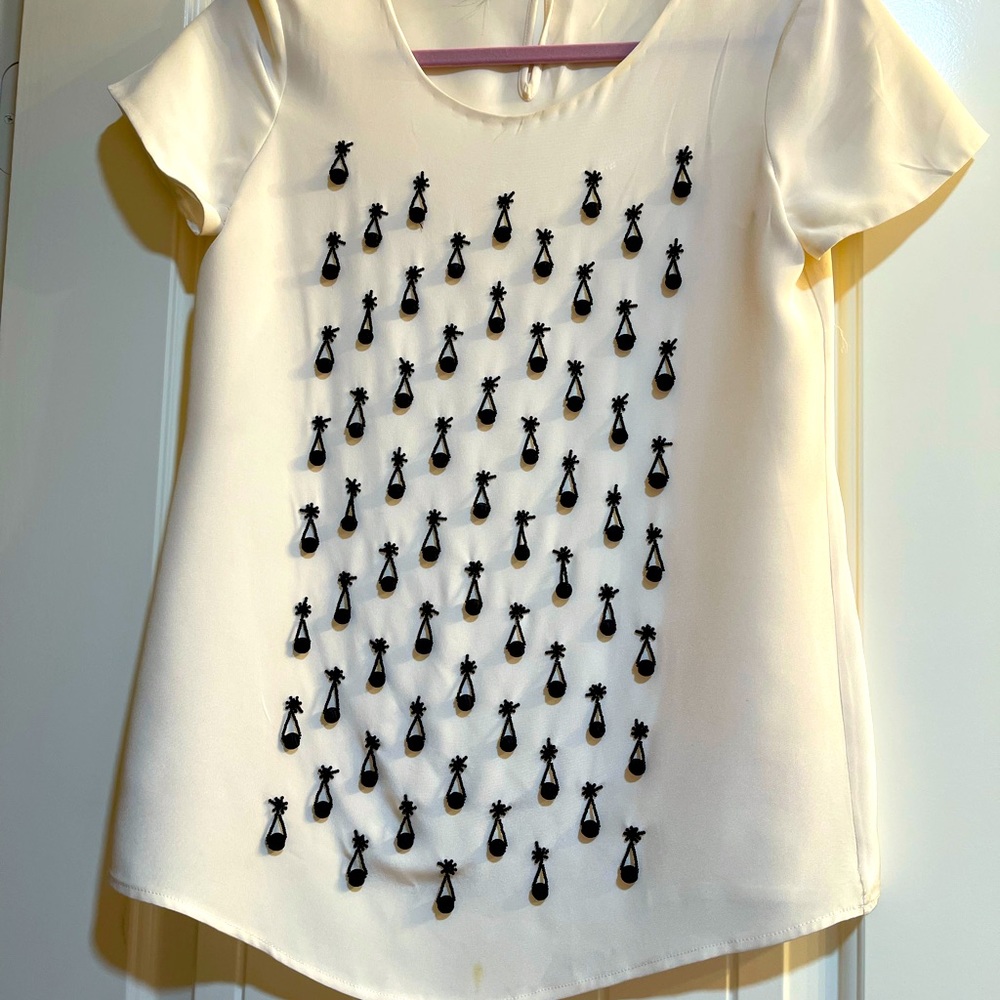 Oscar de la Renta silk blouse